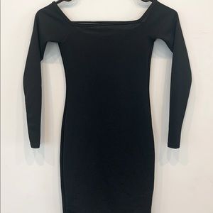 Black Long-sleeve Mini Dress. NTW 🏷